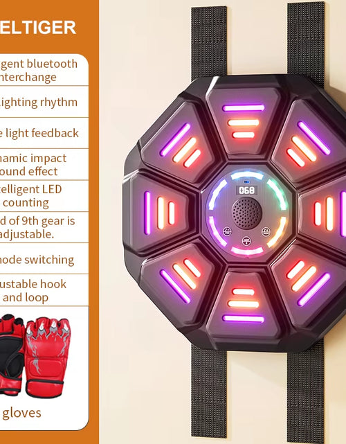 Load image into Gallery viewer, New Smart Music Boxing Machine Bluetooth Wall Mounted Music Boxing Trainer Gym Home Electronic Boxing Target Punching Equipment
