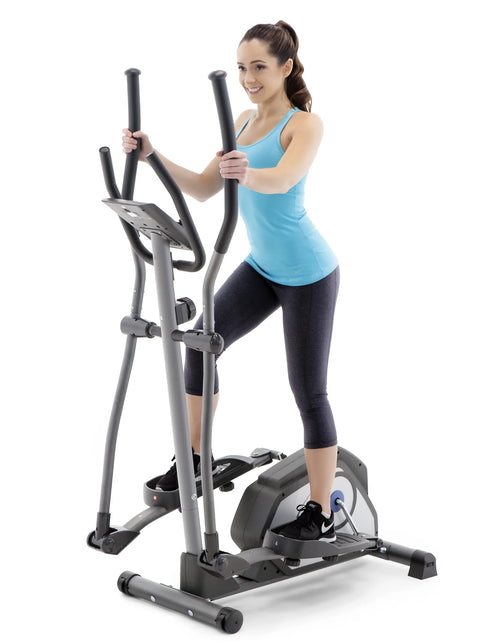 Load image into Gallery viewer, Home Gym Elliptical Trainer with Display Panel and Oversized Pedals
