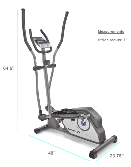 Load image into Gallery viewer, Home Gym Elliptical Trainer with Display Panel and Oversized Pedals

