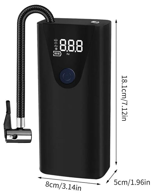 Load image into Gallery viewer, Portable Car Tire Inflator Air Pump for Car Tires Air Compressor Rechargeable Air Pump Tire Air Compressor Bikes Tire Pump

