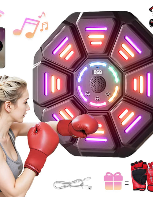 Load image into Gallery viewer, New Smart Music Boxing Machine Bluetooth Wall Mounted Music Boxing Trainer Gym Home Electronic Boxing Target Punching Equipment
