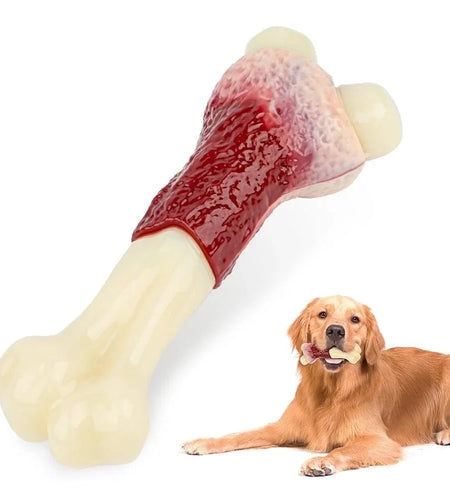 Dog Toys for Aggressive Chewers Large Breed, Beef Flavor Nylon Durable Dog Chew Toys