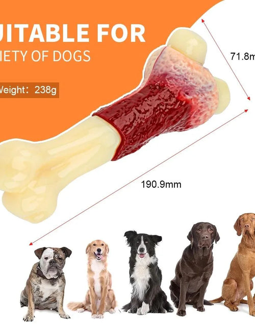 Load image into Gallery viewer, Dog Toys for Aggressive Chewers Large Breed, Beef Flavor Nylon Durable Dog Chew Toys

