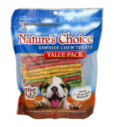 Loving Pets  Rawhide Chew Treats for Dogs, 100.0 PACK