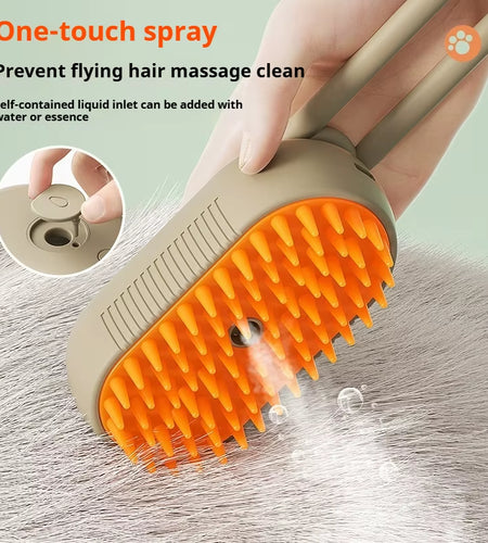Cat Dog Pet Spray Massage Comb One Button Spray anti Flying Hair Comb Bath Brush Hair Removal Pet Supplies