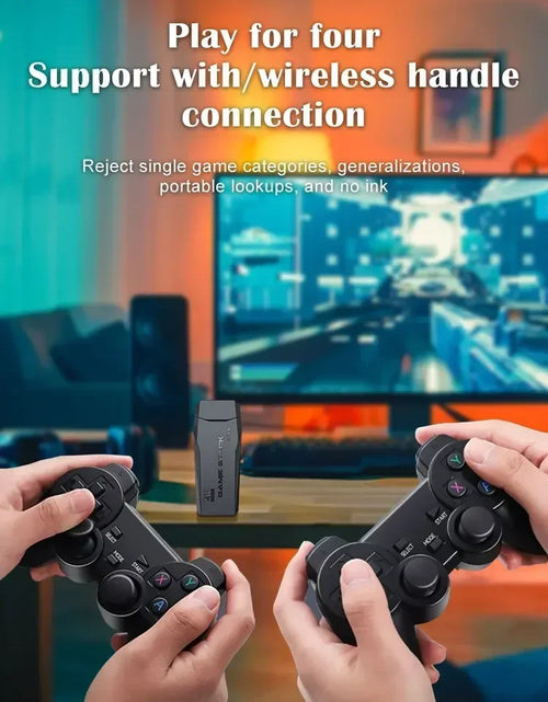 Load image into Gallery viewer, M8 Retro Video Game Console 2.4G Wireless Console Game Retro Game Stick 4K 10000 Games Portable Dendy Game Console for TV
