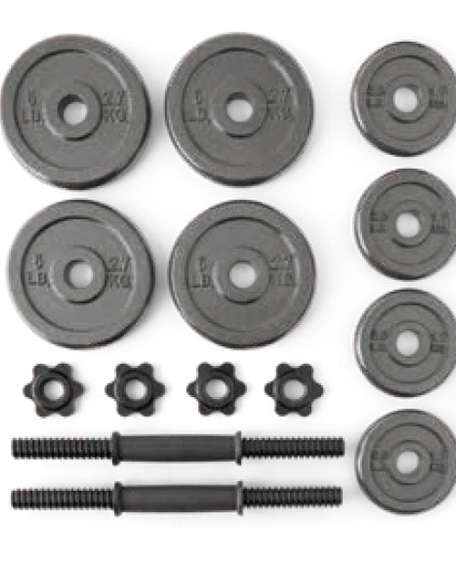 Load image into Gallery viewer, 40Lb Adjustable Cast Iron Dumbbell Set
