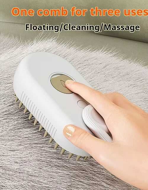 Load image into Gallery viewer, Cat Dog Pet Spray Massage Comb One Button Spray anti Flying Hair Comb Bath Brush Hair Removal Pet Supplies
