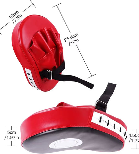 2Pcs Curved Boxing Bag Taekwondo Muay Thai Karate Adults Kids PU Training Paws Pads Boxing Equipment Focus Punching Bags