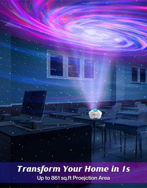 Load image into Gallery viewer, Star Projector with Bluetooth Speaker and Remote, Northern Lights Aurora Projector with Moon and Star

