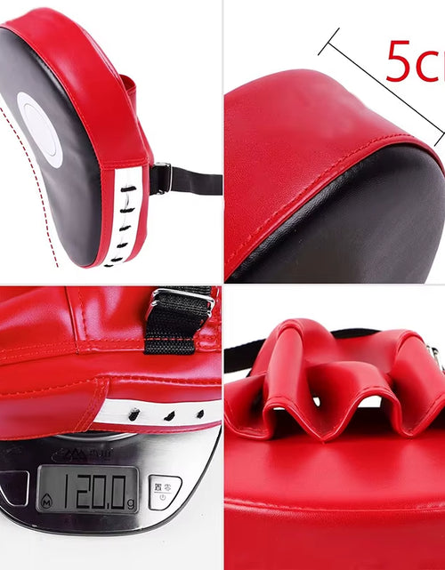 Load image into Gallery viewer, 2Pcs Curved Boxing Bag Taekwondo Muay Thai Karate Adults Kids PU Training Paws Pads Boxing Equipment Focus Punching Bags
