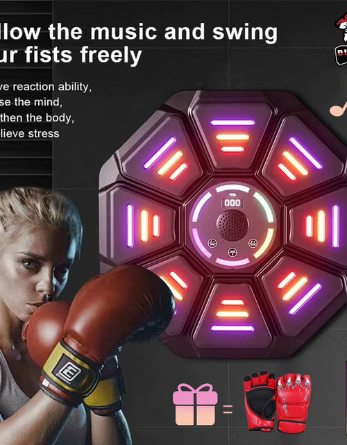 Load image into Gallery viewer, New Smart Music Boxing Machine Bluetooth Wall Mounted Music Boxing Trainer Gym Home Electronic Boxing Target Punching Equipment
