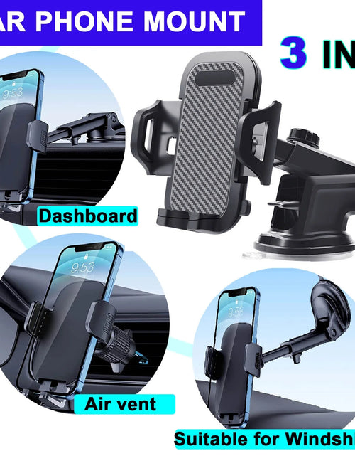 Load image into Gallery viewer, Car Phone Mount, Phone Mount for Car with Car Air Vent Clip, Long Arm Universal Cell Phone Holder,Phone Car Mounts for All Smartphone
