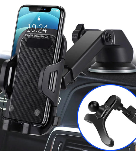 Car Phone Mount, Phone Mount for Car with Car Air Vent Clip, Long Arm Universal Cell Phone Holder,Phone Car Mounts for All Smartphone