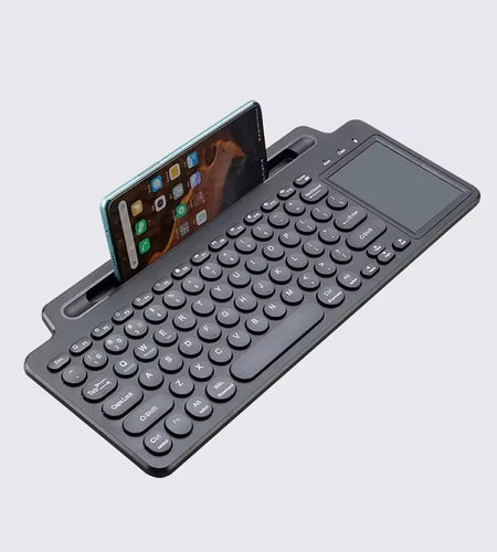Bluetooth Keyboard 2.4G Wireless Keyboard with Touchpad Card Slot Keyboard for Laptop Tablet Android IOS Ipad Gaming Keyboard