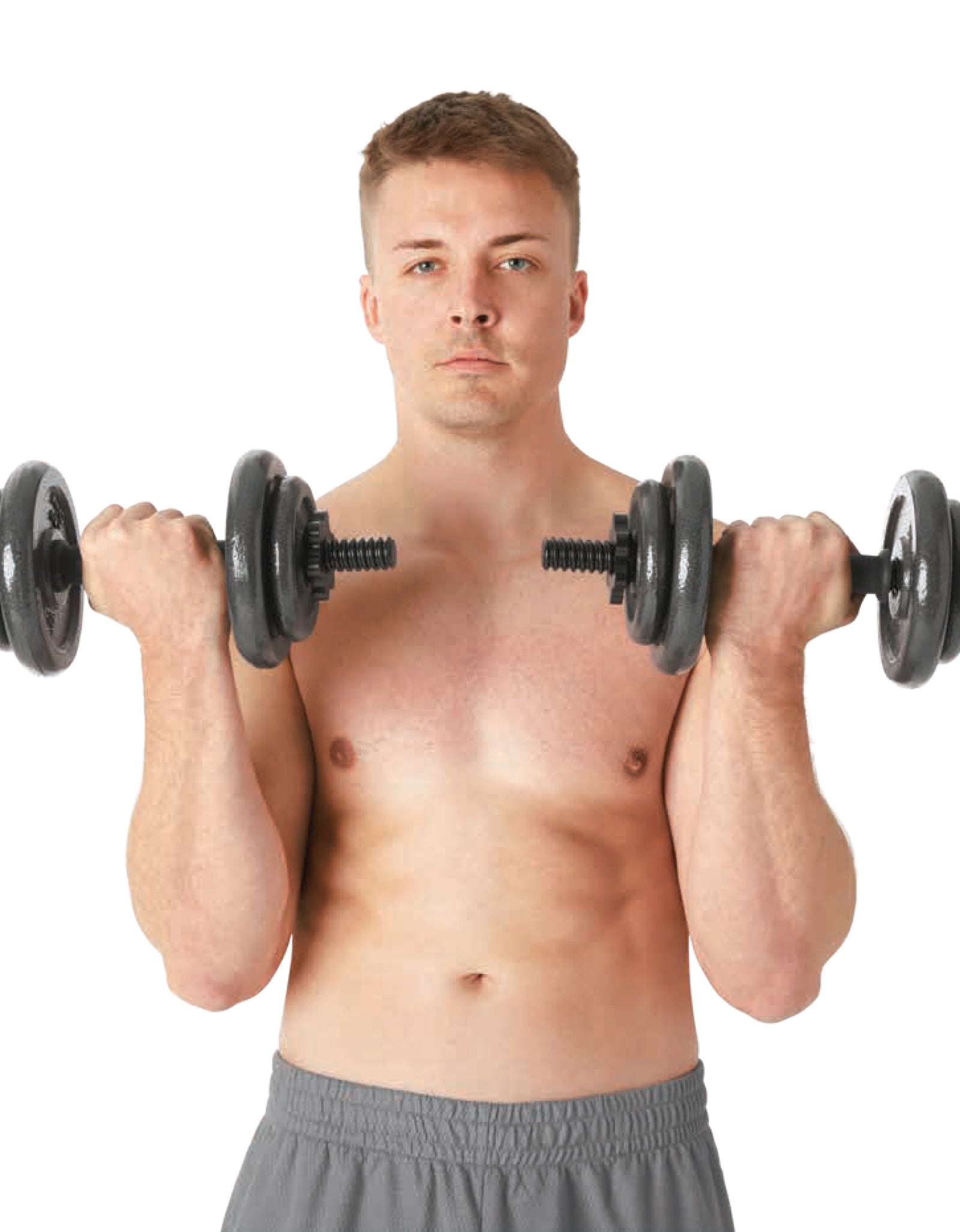 40Lb Adjustable Cast Iron Dumbbell Set