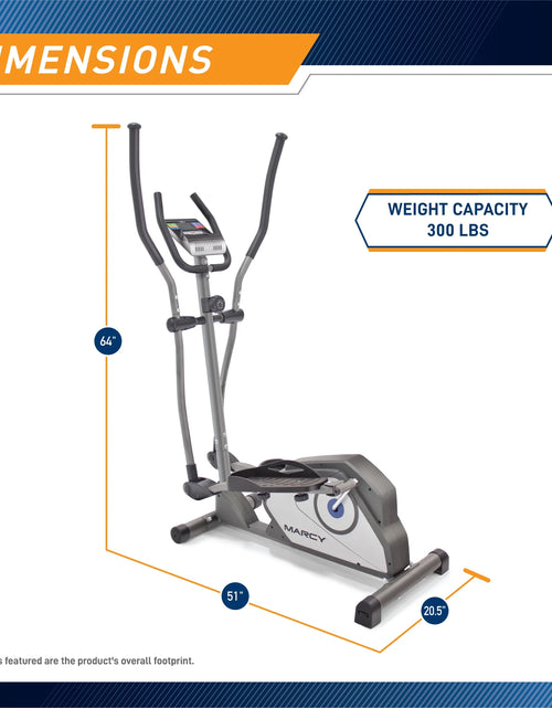 Load image into Gallery viewer, Home Gym Elliptical Trainer with Display Panel and Oversized Pedals
