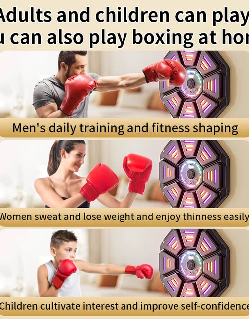 Load image into Gallery viewer, New Smart Music Boxing Machine Bluetooth Wall Mounted Music Boxing Trainer Gym Home Electronic Boxing Target Punching Equipment
